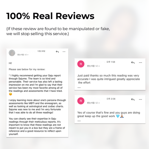 Saju : Korean Fortune Telling Core Basics Report (7-Page Report)